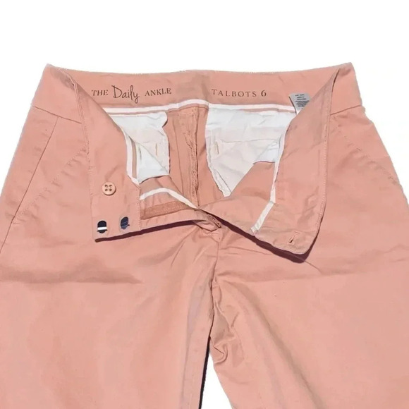 Talbots Chino Pants Daily Ankle petal pink cotton chino pants size 6 - Picture 5 of 9